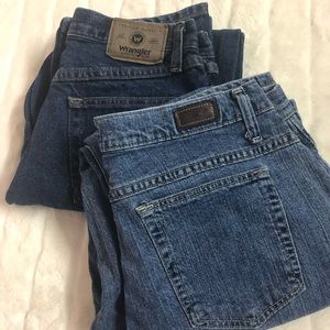 A set of 2 pairs Men’s Denim Jeans Wrangler & Lee